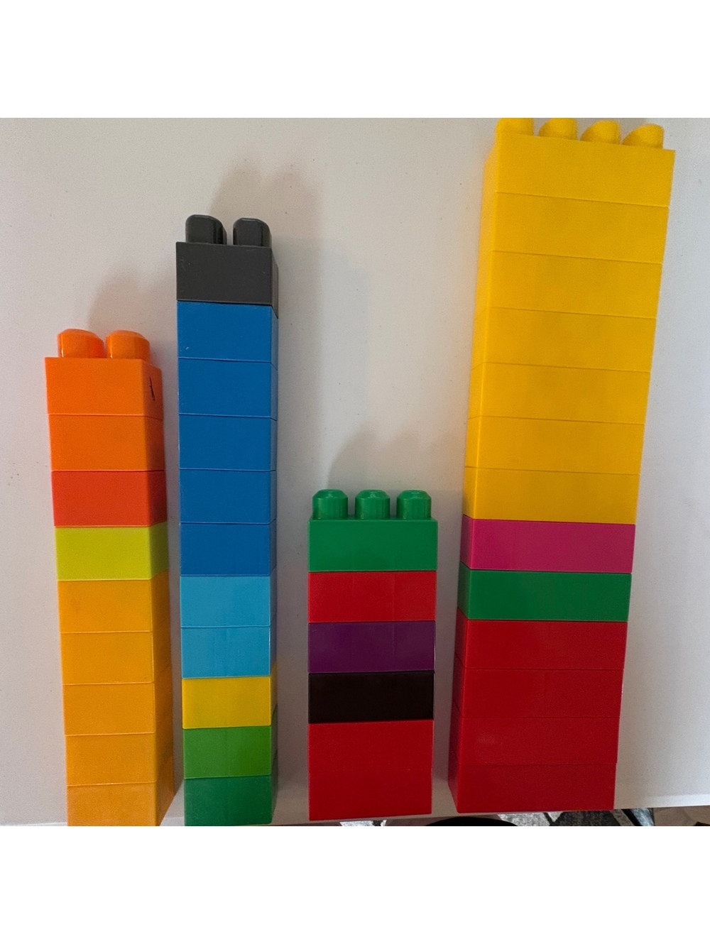 Math building blocks set